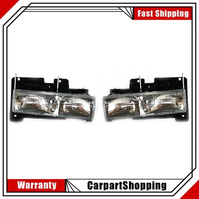 TYC Left Right 2PCS Headlight Assembly For Chevrolet C1500 1990-1999 - Image 1 of 4