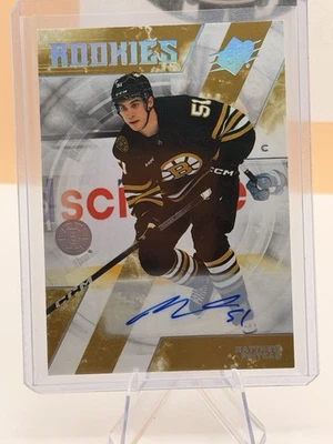 2023-24 SPx Rookies Auto Matthew Poitras #169 Rookie Auto RC - Image 1 of 2