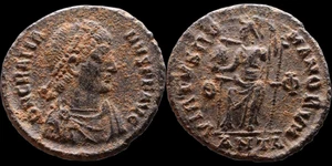 Gratian Ancient coin AE3 Antioch Θ–Φ GLORIA ROMANORVM RIC IX Antioch 43(b) #1682 - Picture 1 of 1