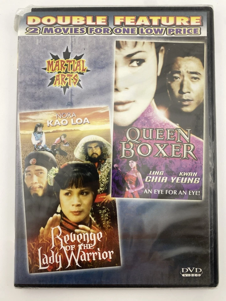 Double Feature Martial Arts Revenge Of The Lady Warrior And Queen Boxer Dvd - Image 1 of 3