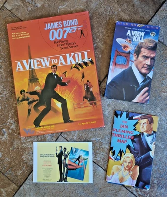 ИГРЫ ПОБЕДЫ ДЖЕЙМС БОНД ВИД НА УБИЙСТВО РОЛЕВАЯ ИГРА 1985 И VHS И ОТКРЫТКА - Изображение 1 из 4