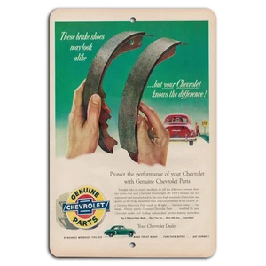 Vintage Chevrolet Parts Sign – Classic Automotive Nostalgia - Picture 1 of 1