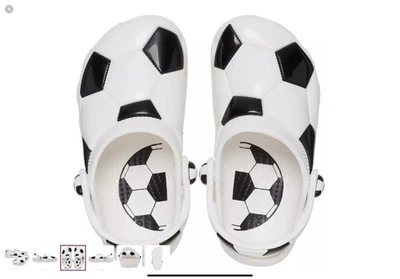 Crocs футбол мяч сабо - черный/белый - 210157-103 - Junior 6 ** новый ** - Изображение 1 из 4