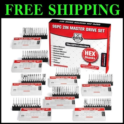 96pc Magnetic Screwdriver Bit Set - Full Driver Collection - Image 1 of 4
