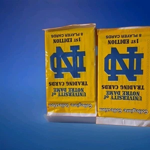 1990 NOTRE DAME  Collection 1st Edition 2×Packs FACTORY SEALED  - Picture 1 of 2