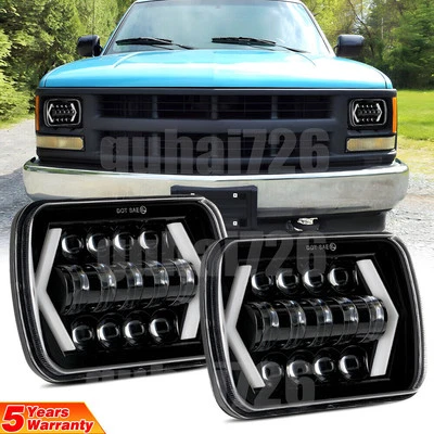 Nuevo Par de Faros LED Cuadrados 130W 7x6" 5x7 Aptos para Chevy C/K 1500 2500 3500 Foto 1 de 4