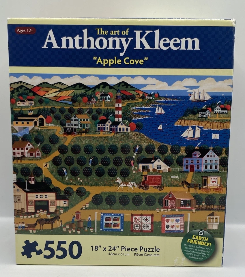 Anthony Kleem Puzzle Lehi Valley 550 PC Karmin Vtg 2009 Train