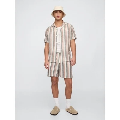 NWT GAP 7" Linen-Blend Easy Shorts and Shirt Set Men's Size XS/S - Image 1 of 4