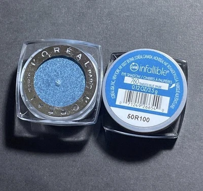 2x L'Oreal Paris Infallible 24HR Eye Shadow #760 Timeless Blue Spark - Image 1 of 2