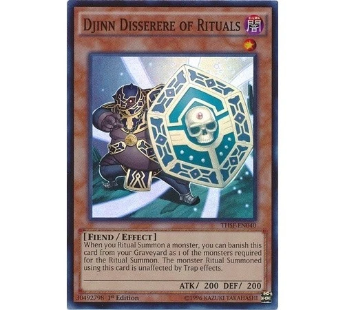Yugioh - Djinn Disserere of Rituals (Super Rare) (1st Edition) - THSF-EN040 P - Image 1 of 1