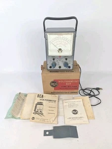Vintage RCA VoltOhmyst Test Meter WV-77E DC AC Volt-Ohm Multi in Box NO PROBES - Picture 1 of 8
