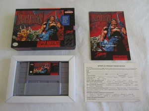 Blackthorne (SNES) Super Nintendo CIB boîte complète Blizzard Interplay 1992 RARE - Photo 1/20