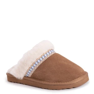 MUK LUKS Dawn Suede Scuff Women's Slipper - Picture 1 of 9