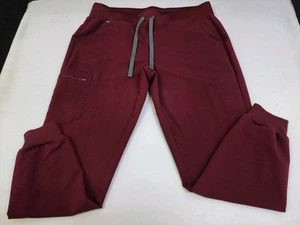 Figs Womens Zamora Jogger Scrub Pants Size Large Maroon Medical #7361 - Picture 1 of 13