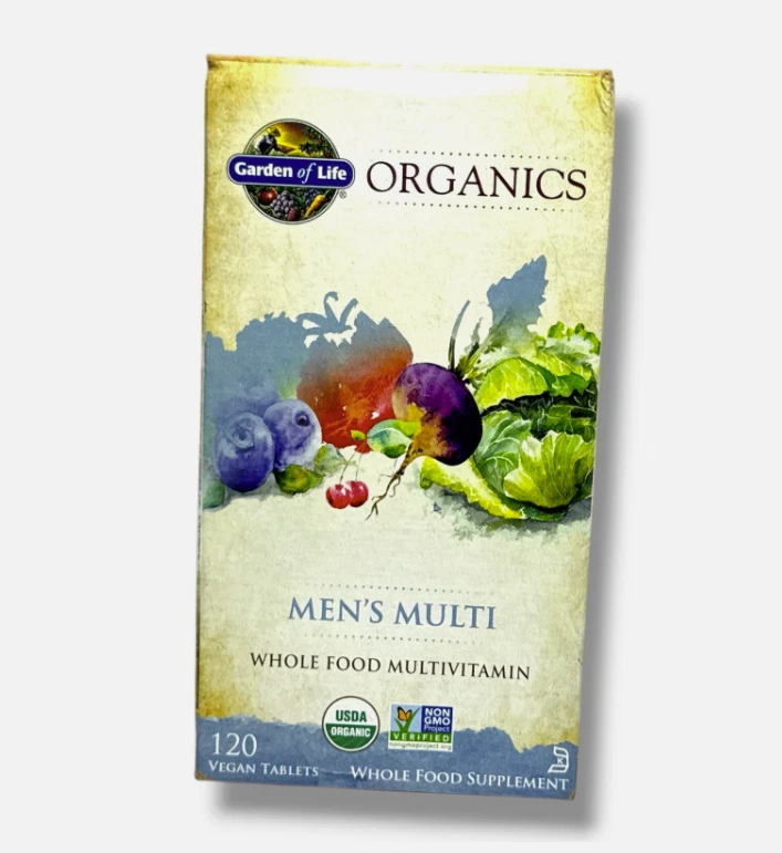 *Garden Of Life Organics Men's Multi Whole Food Supplement -120 Tablets- New - Image 1 of 1