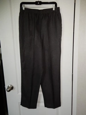 DONNKENNY GRAY SIZE 18 DRESS PANTS ELASTIC WAIST SIDE POCKETS - Image 1 of 4