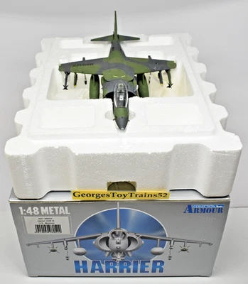 ARMOUR 1:48 SCALE DIE-CAST USMC US MARINE HARRIER AV8 B 98052 NIB - Image 1 of 4