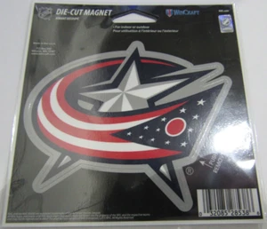 NHL Columbus Blue Jackets 4 inch Auto Magnet Die-Cut by WinCraft - Picture 1 of 1