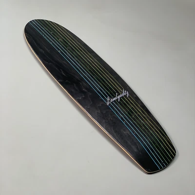 Longboard/Skateboard LANDYACHTZ Cruiser Butter Black Lines Deck 31"x9" (Nuevo Otro Foto 1 de 4