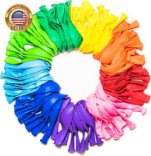 ® Balloons Rainbow Set (100 Pack) 12 Inches, Assorted Bright Colors, Made with S