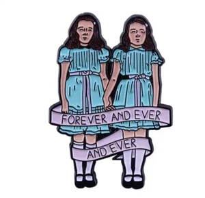The Shining Emaille Pin Grady Twins Pin Halloween Horrorfilm Anstecknadel Retro - Bild 1 von 4