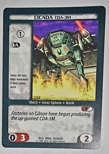 BattleTech Card Cicada - Picture 1 of 1