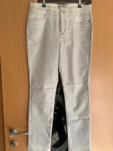Jeans 40 Hose silber glänzend beschichtet 5 Pocket 40 Kurzgröße Sarah Kern - Bild 1 von 6