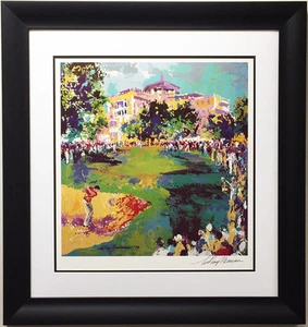 "Litografía LeRoy Neiman ""Westchester Golf Classic"" FIRMADA A MANO Arte ENMARCADO PERSONALIZADO - Imagen 1 de 1