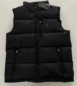 NWT, Boys Ralph Lauren Black Down Vest. Size L(14-16) Approx 158/164 European - Picture 1 of 1