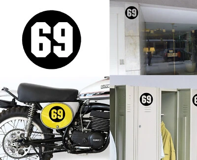 JETSJOSELUIS Numero 69 Via, Aufkleber von / Aus Vinyl