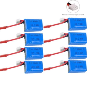 7.4V 400mAh 2S LiPo Battery 30C JST Plug for Micro FPV Racing Drone Quadcopter - Picture 1 of 32
