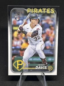 Tarjeta de novato Topps Henry Davis Base RC 2024 #295 Pittsburgh Pirates - Imagen 1 de 2