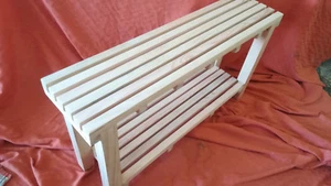 BANCO listones madera. 90 cms. de largo. - Imagen 1 de 10