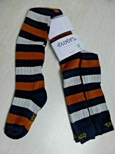 ewers Strumpfhose, schwarz/grau/ocker geringelt mit leichter Rippe. NEU!!! - Bild 1 von 2