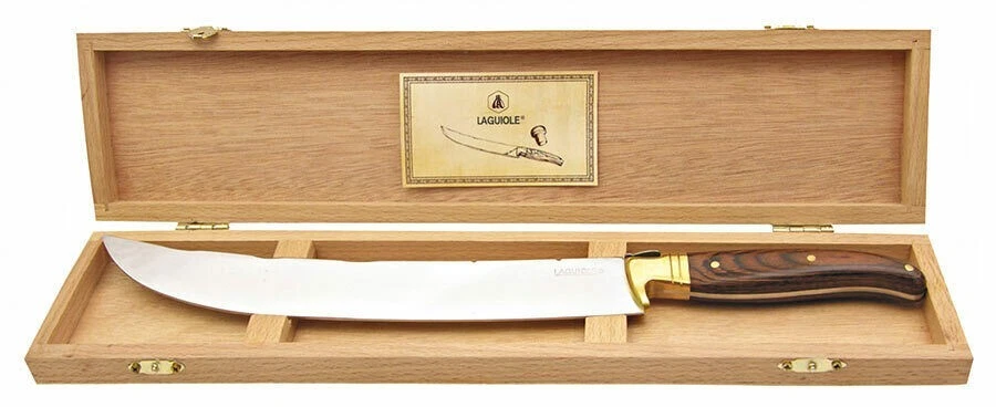 Laguiole Champagnersäbel La Roque rötlicher Holzgriff
