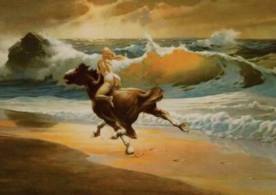 FRANK FRAZETTA WILDRIDE ART Wall Print Poster 20x30 - Image 1 of 2