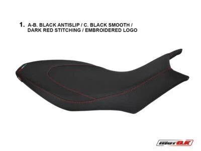 Aprilia Dorsoduro 750/900/1200 2008-2018 MotoK design sella Cover Anti-Slip B439 - Изображение 1 из 4