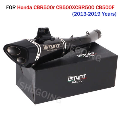 Silenciador de escape de motocicleta antideslizante para Honda CBR500r CB500X CBR500 CB500F 13-19 Foto 1 de 4