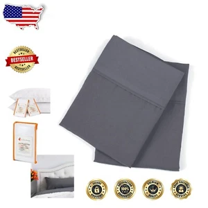 Set Federe King Grigio Grafite - Morbidezza 1500tc per il Massimo Comfort Sonno - Foto 1 di 8