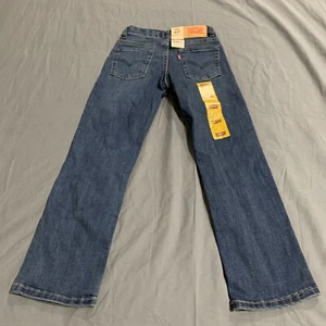 Levis 511 Slim Fit Jeans Boys 7 Reg Stretch Denim Slim Blue Easy Button - Picture 1 of 8