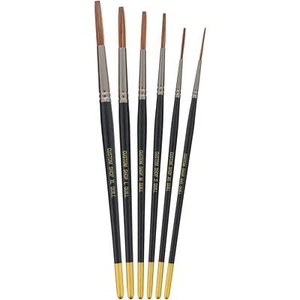 6 Sign Painting Lettering Quill Brushes, Sizes XL LG MED SM XSM XXSM Paint Brush - Picture 1 of 5