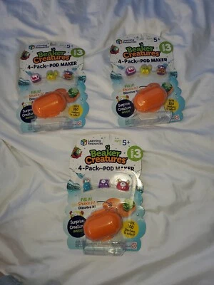 Paquete de 4 recursos de aprendizaje Beaker Creatures nuevo lote de 3  Foto 1 de 4