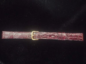 Vintage Ladies 1960's Crocodile Hadley Kalbe Watchband 7/16 Regular NOS NEW 10A - Picture 1 of 3