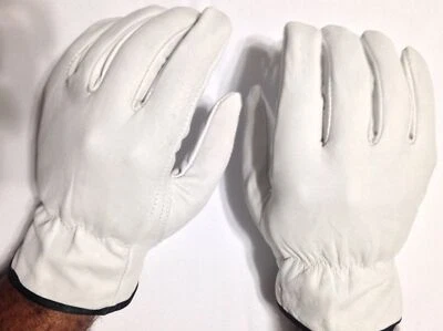 GUANTE DE TRABAJO PIEL DE CABRA [Mediano] de GRAINGER LISO ~SUAVE~SUPLE EE. UU./h Foto 1 de 3