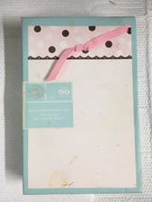 Gartner 50 Count Girl Baby Shower Or Announcement Kit Pink Brown Ribbon Accent