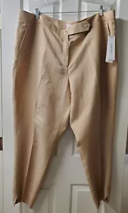 Calvin Klein Plus Size Linen-Blend Mid-Rise Straight-Leg Pants - Size 24W - NWT - Picture 1 of 3