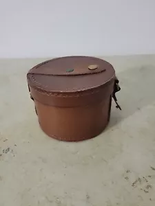 Perrin California Nº 5 Estuche de Cuero Soporte para Lente de Cámara Forma de Cilindro De Colección - Imagen 1 de 8