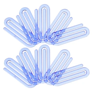 60 Pcs Blue Folder Office Supplies Small Clips Plastic Paper Baby - Picture 1 of 12
