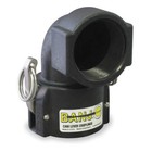 BANJO 150D90 Cam and Groove Coupling,1-1/2",Poly 1DPL8