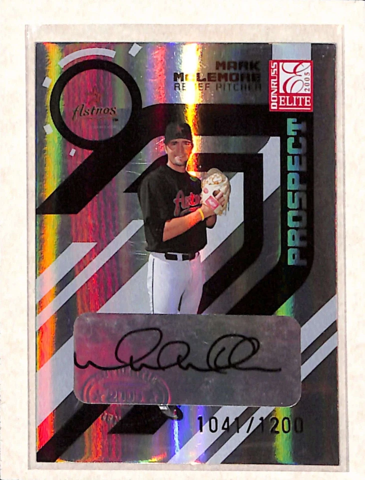 2005 Donruss Elite # Mark McLemore AUTO /1200 EX - Image 1 of 2